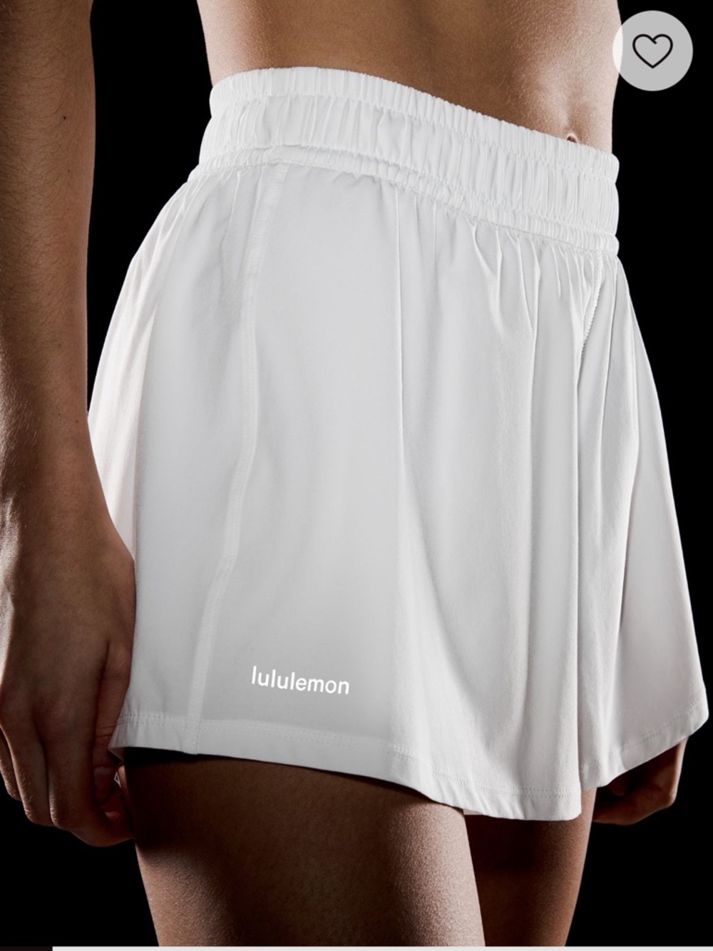 lululemon athletica Pace Crush High-Rise Short 2.5” in white